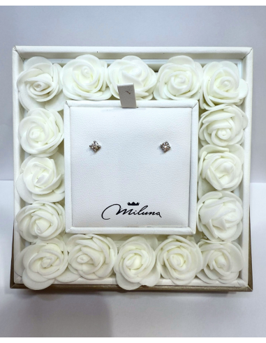 Orecchini Punto Luce Diamanti Oro Bianco – Acquista Online