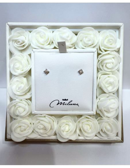 Orecchini Punto Luce Diamanti Oro Bianco – Acquista Online