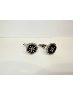 Gemelli Uomo Acciaio Rosa dei Venti – Vendita Online Marlù 2