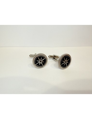 Gemelli Uomo Acciaio Rosa dei Venti – Vendita Online Marlù