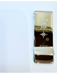 Fermasoldi Marlù Rosa dei Venti – Acciaio e Cristallo Nero 2