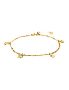 Cavigliera Marlù Stella Luna Acciaio - Acquista Online