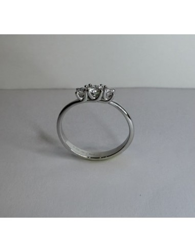 Anello Trilogy in Oro Bianco con Diamanti – Acquista Online